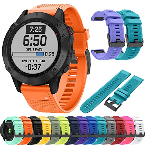 Correa silicona Garmin Fenix 6X Pro repuesto compatible Instinct Mk2S 2