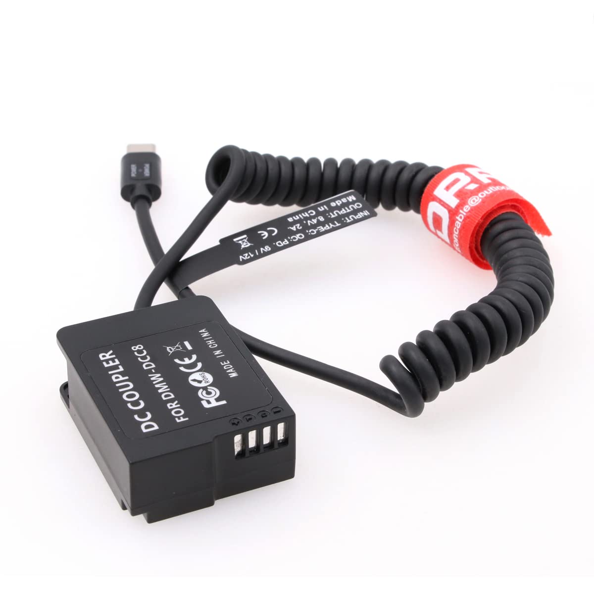 DMW-DCC8 Adattatore USB-C Accoppiatore batteria fittizia Kit adattatore PD Sostituisci batteria DMW-BLC12 per Panasonic Lumix DMC-FZ300 FZ1000 GH2 G5 G6 G7 G80 G81 G85 G90 G95 DMW-DCC8 Adattatore USB-C Accoppiatore batteria fittizia Kit adattatore PD Sostituisci batteria DMW-BLC12 per Panasonic Lumix DMC-FZ300 FZ1000 GH2 G5 G6 G7 G80 G81 G85 G90 G95