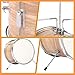 Ktaxon 5-Piece Complete Junior Drums Set, 14 Inch Beginners Drum Kit with Throne Stool, Pedal & Drumsticks, Drums Musical Instruments W/Cymbal, Hi-Hat, Floor, Tom and Snare Drum (Wood Color)