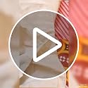 Image of Strip Glace Cotton Single Bedsheet with One Pillow Cover (Camel, Single)