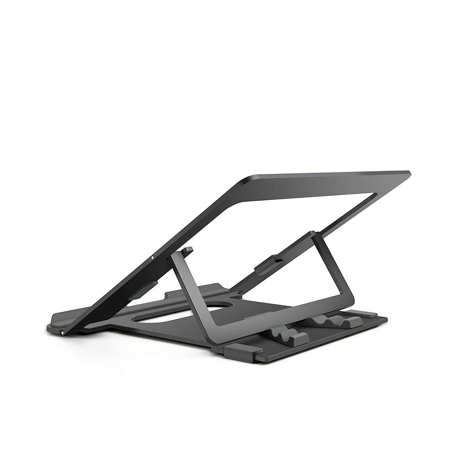 URBAN KINGS Laptop Stand Adjustable Computer Stand Ergonomic Portable Notebook Stand Foldable (Dark Grey)