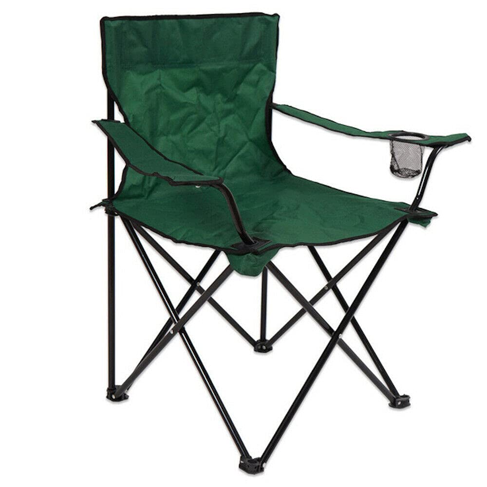 GREATS Silla de Camping Plegable 4 Unidades 50x50x80cm, Silla Jardin Campestre Francés (4 Unidades, Verde)