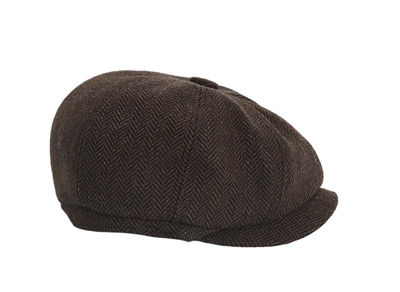 YAMEE Gorra de Beret Infantil de Mezcla de Lana,Boina Clásico y Retro para Niños,Gorra Plana Transpirable,Sombrero de Sol para Otoño y Primavera para Niños
