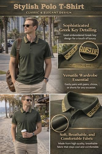 Image of TAGAS Men's Polo T-Shirt || T-Shirt for Mens || Casual T Shirt for Men ||Polo T-Shirt ||Mans T-Shirt ||