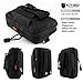 Kitgo Camping Emergency Tourniquet Survival Kit Safety First Aid Kit for Friend with Pro Tool Outdoor Survival Gear Tactical Small Molle Pouch for Home Hiking Hunting (Black)