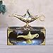 WEISIPU Aladdin Magic Genie Lamps - Classic Vintage Collectible Lamp for Home Decor, Parties, Halloween, and Birthdays (Gold-Blue)