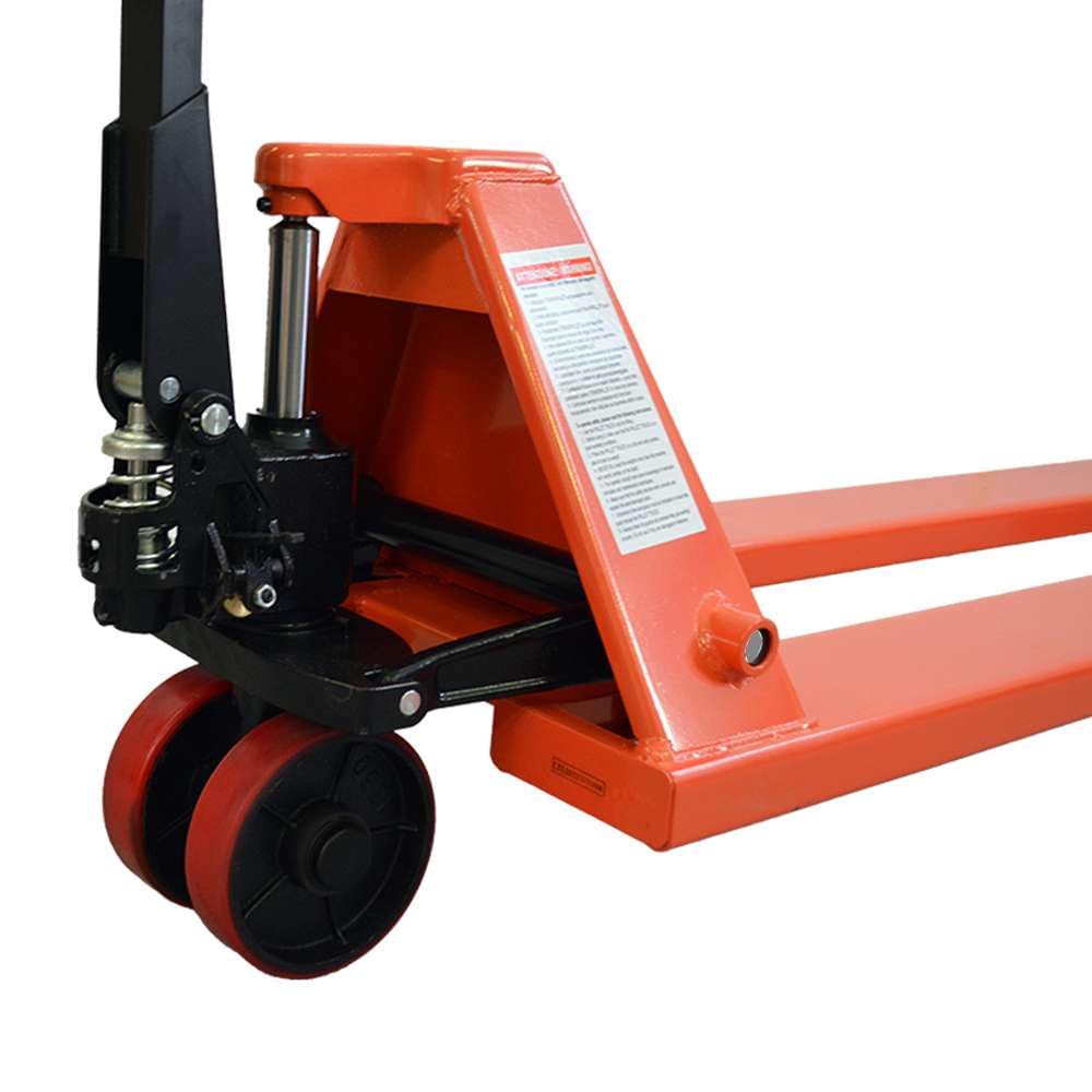 echoENG Transpallet manuale | Lunghezza forche lunghe 1800 mm | Portata 2000 kg | Ruote in PU | Carrello sollevatore pallet | MA SL E182