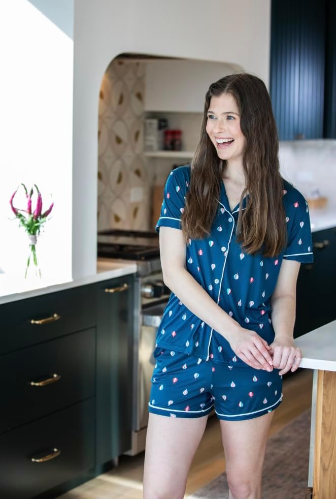 Hello Mello Lounge Short Sleeve Soft Pajama Top for Women - Image 3