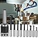 Mavaol Carbon Steel CNC Boring Head Kit, Sturdy Construction, High Accuracy, Includes 9 Blades and 3 Hex Wrenches, for Industrial Machining and CNC Milling
