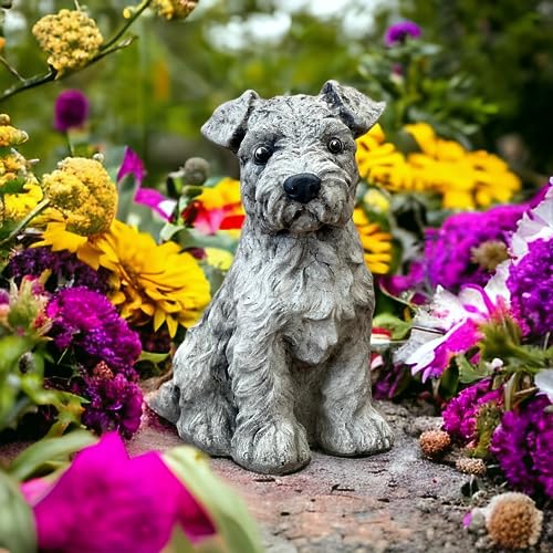Concrete Fox Terrier Memorial Sitting Fox Terrier Dog Statue Outdoor