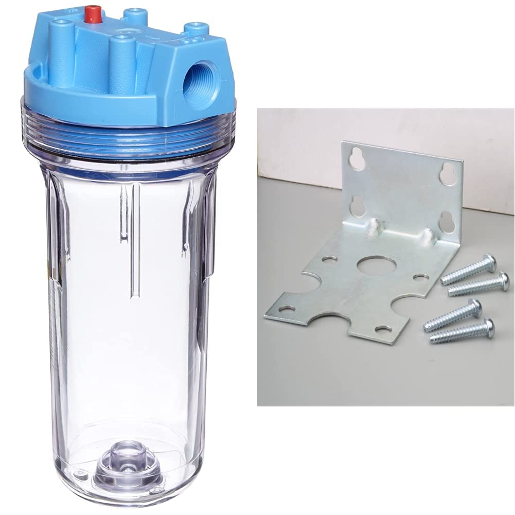 Pentair Pentek Traditional Standard Filter Housing and Bracket for 3/4" 3G Filter Housings | Pentair Pentek 150071 + Pentek 150578