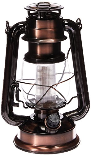 NorthPoint 190462 12 LED Vintage Style Outdoor Lighting Lantern for Multi Purpose Use, Copper