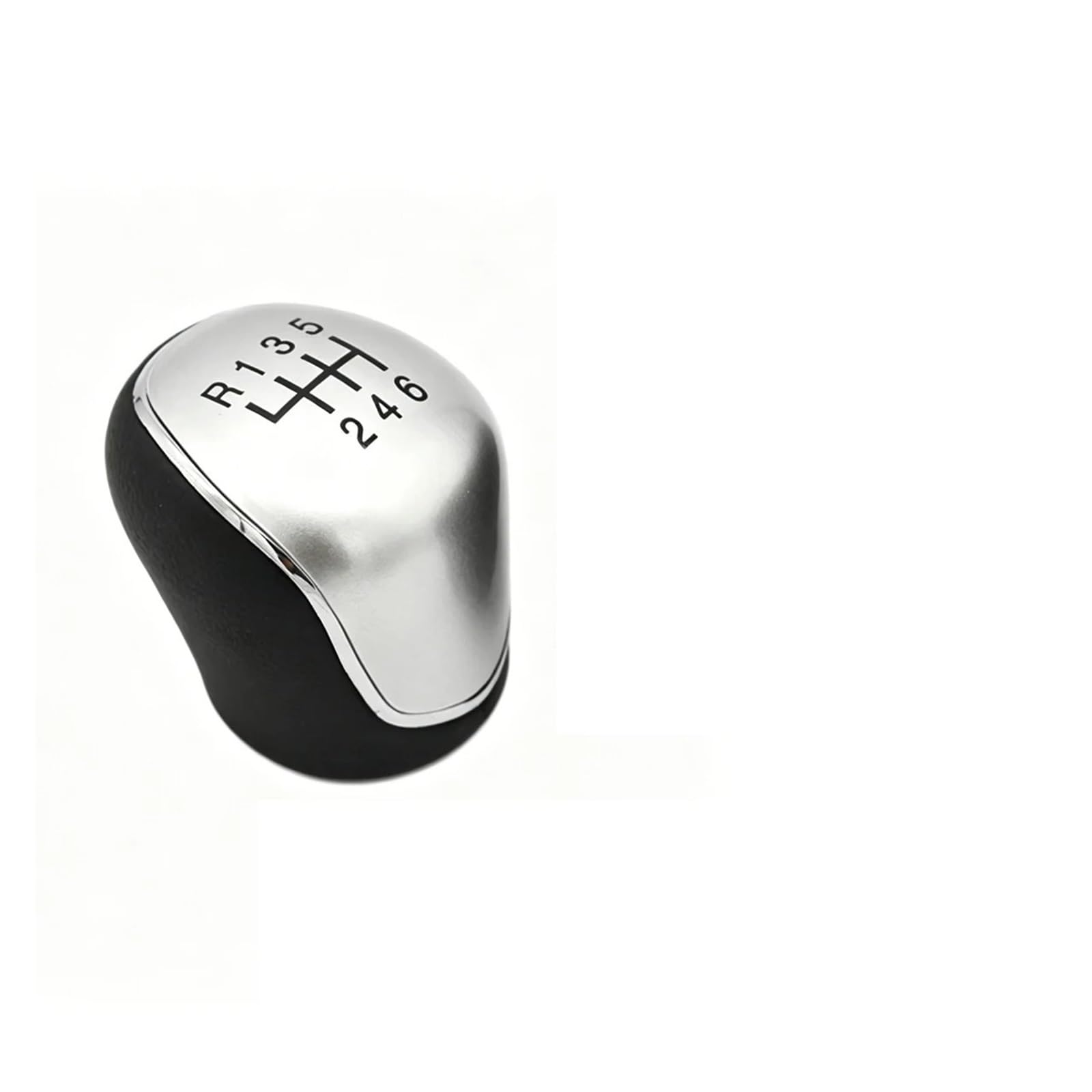Jsyalmslw White 6 Speed R135 Shift Knob For Focus/For Mondeo/Kuga/S-Max/C-Max/Galaxy Standard Fit