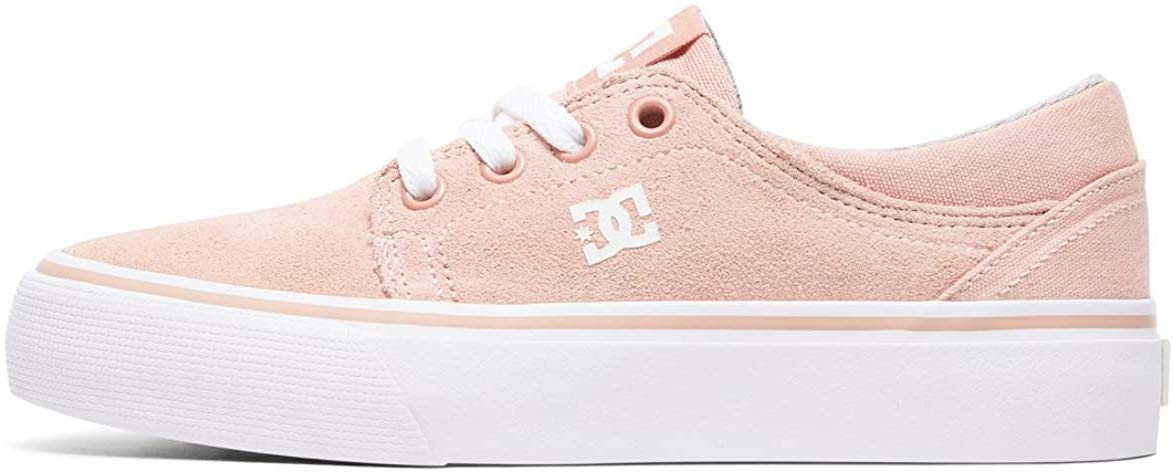 DC Unisex-Child Trase Skate Shoe, Peach Parfait, 11 M US Little Kid