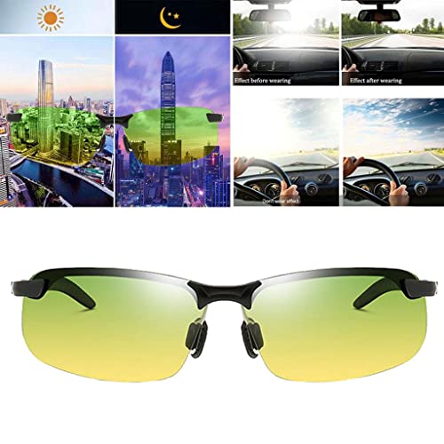 Polarized Photochromic Sunglasses for Men Women, TAC Lens UV Protection Driving Sports Glasses, Lightweight Metal Frame3