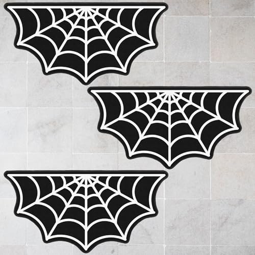 Tapetes de baño de araña Halloween 3 piezas 80x40 cm miniatura 1
