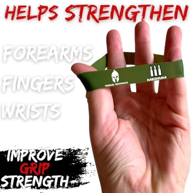 Resistance Bands - 5 Finger Grip Training for Strength Expansion | Ideal for Extensor, Forearm, Hand, and Finger Exercises | Perfect for Rehabilitation Hand Therapy