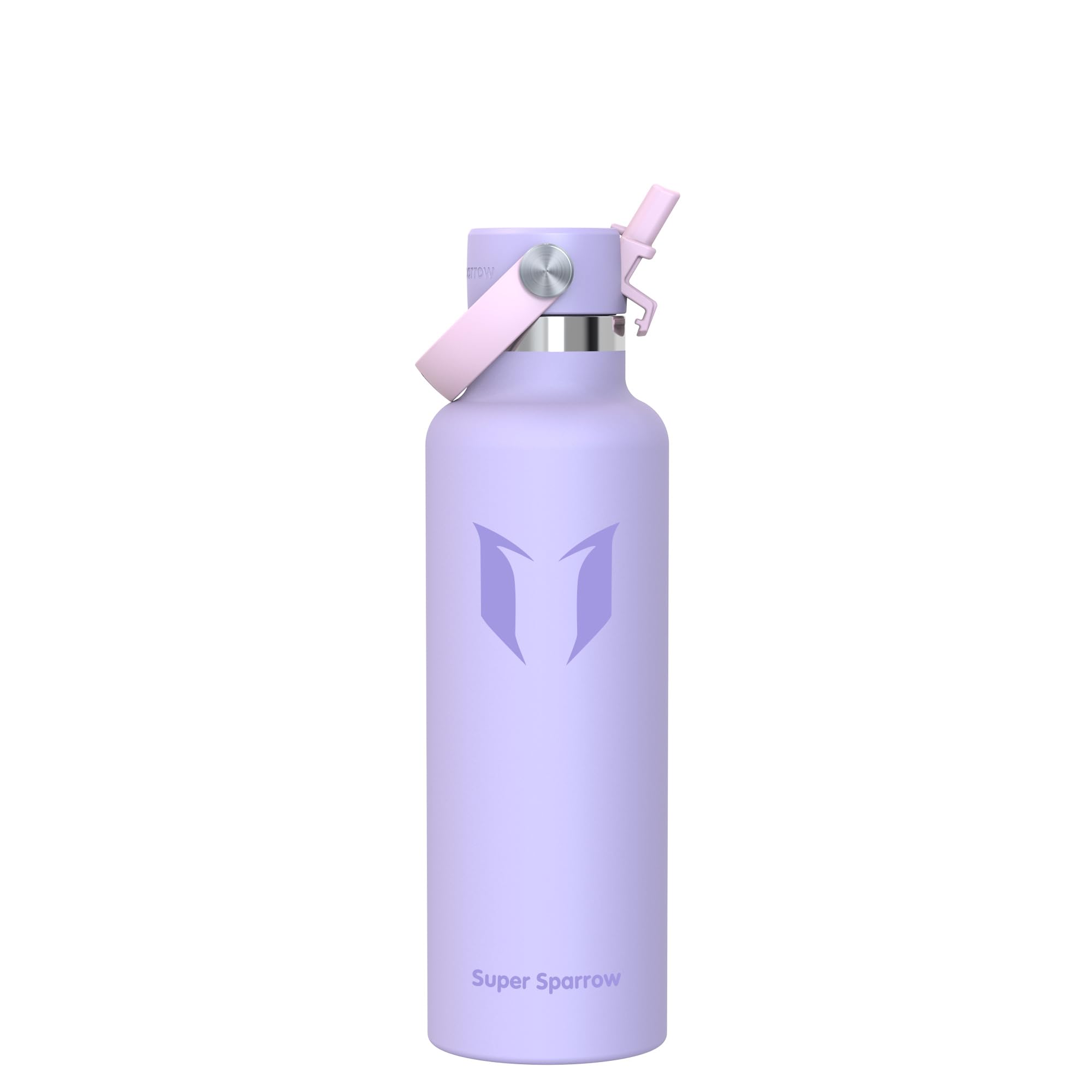 Sparrow Insulated Water Bottle 750ml - FlipFlow Metal Water Bottles with Straw Lid - BPA Free - Leakproof Stainless Steel Flask for Gym, Office, Commute