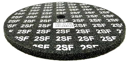 Image of EXL Unitized Wheel, Silicon Carbide, 6 inch Diameter x 1 /4 inch Wide x 1 /2 inch Arbor, 2S Fine | 13741 | (Pack of 1)