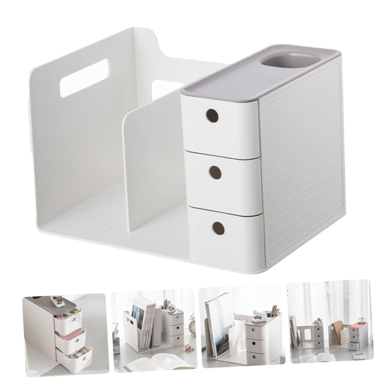 Artibetter Boîte Organisation De Papeterie Organisateur De Table De Bureau Boîte De Rangement Simple Pour Maison Et Bureau