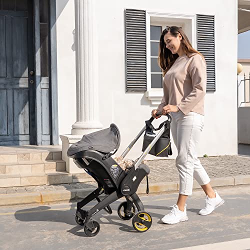 Upperkids Essentials Bag Compatible with Doona Infant Car Seat Stroller, Stroller Accessories, Organizer Bag, Car Seat Bag included Cup Holder, Phone Pockets, Wipes Pocket, Easy Access Baby Essentials - Thumbnail 7