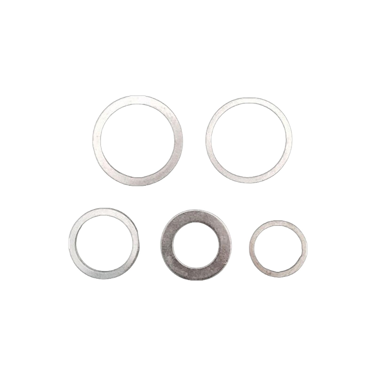 Msioytog 5Pcs Precisions Machined Reducer Rings For Cutter Rusts Resistant Stainless Construction Multiple Size Tool Parts Cutter Reducer Rings