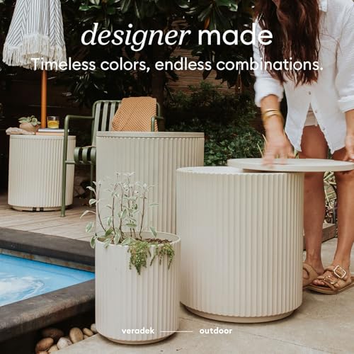 Image of Veradek Cooler Side Table - Outdoor Cooler Table and Ice Chest