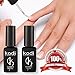 Professional Rubber Top & Base Gel Set By Kodi | 12ml 0.42 oz | Soak Off, Polish Fingernails Coat Kit | For Long Lasting Nails Layer | Easy To Use, Non-Toxic & Scentless | Cure Under LED Or UV Lamp