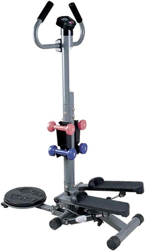 Stepper Steppers Handle Mini Exercise Fitness Machine Under Desk Elliptical Stepper Adjustable, More Stable with Heavier Weight, Portable Mini Step