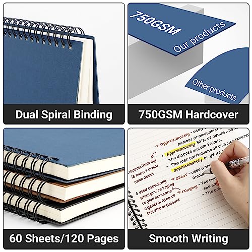 Carnet de notes A4 couverture rigide 120 pages grand format - 5