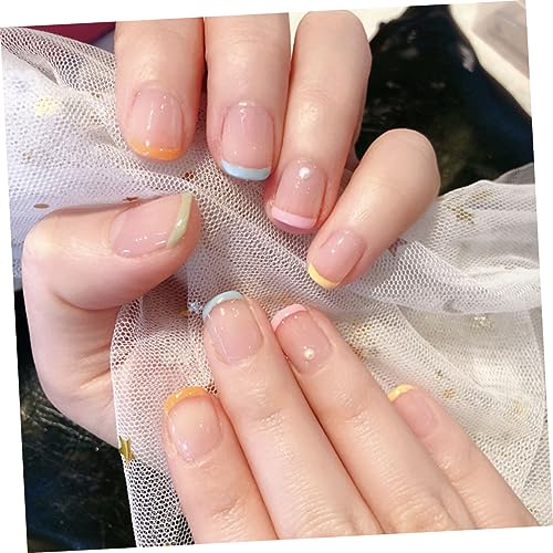 Healvian 1 Caixa De Desgaste De Unhas Unhas Postiças Destacáveis ​​Unhas Falsas Decoração De Pérolas