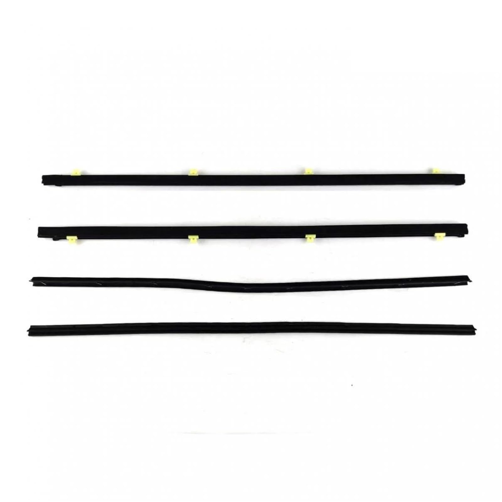 Yeskit One Color 4Pcs Outdoor Car Window Weatherstrip Black For Toyota For Hilux 1995 Moulding Trim Compartment