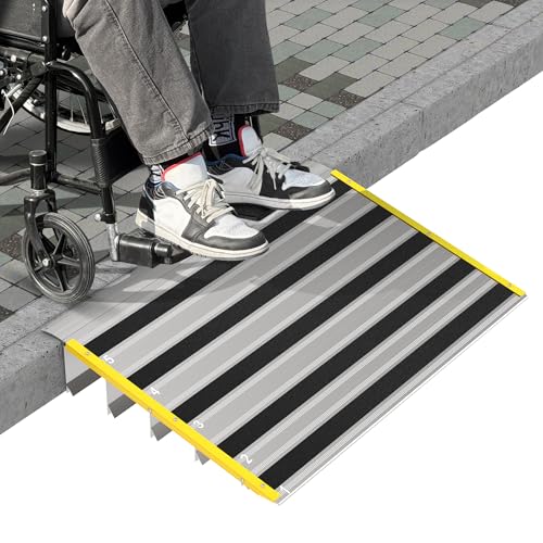 Rise Door Threshold Ramp Adjustable Aluminum Wheelchair Access