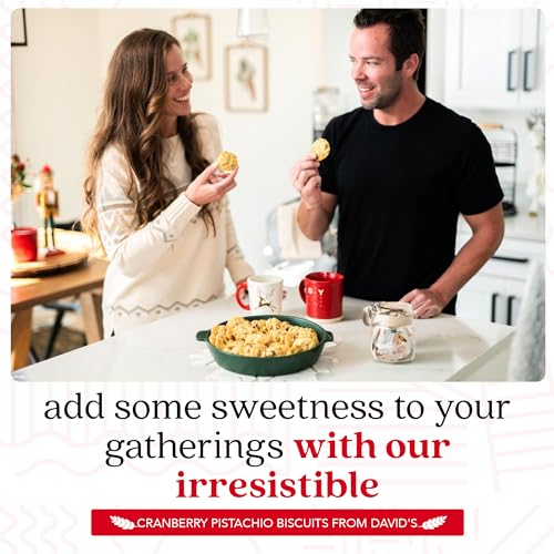 David's Cookies Cranberry Pistachio Biscuits Sweet Sampler Tin - Irresistible Crunch, Snacks And Bakery Treats - Ideal for Snacking And Gifting - Delicious Gourmet Food Gift For All Occasions 9.3oz - Image 6