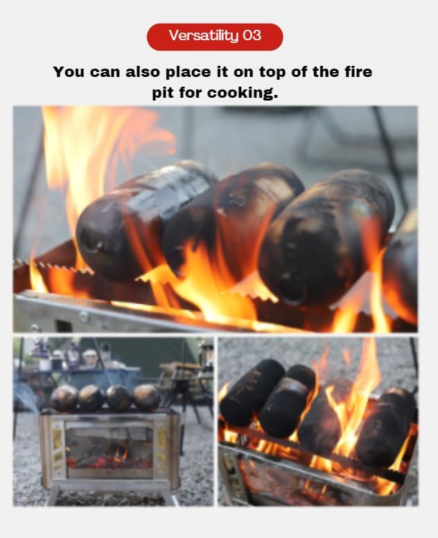 GO Capsule 2-Piece Set Roasted Sweet Potato Maker Roasting Capsule Camping Essential Outdoor BBQ Accessory Convenient Gadget for Roasted Sweet Potatoes Gocapsule