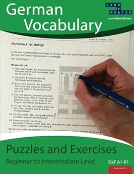 Paperback German Vocabulary: Puzzles and Exercises Beginner to intermediate Level (German Edition) [German] Book