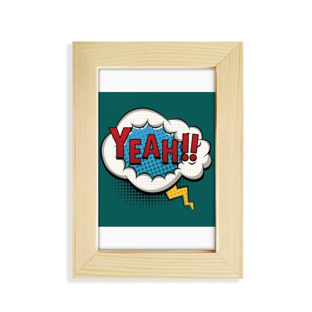 Boom Yeah Dialog Marked Art Deco Gift Fashion Desktop Display Photo Frame Picture Art Painting 5x7 inch
