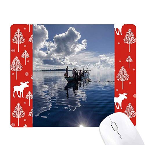 Tapis de souris Ocean Water grand confort décor marine et bateau