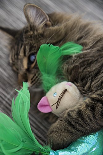 Smartykat Mer Mouse Kicker Plush Cat Toy - Randomly Selected Color, One Size #TOP1