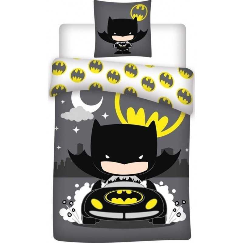 arlis Parure Housse De Couette Batman - 140 x 200 Cm avec taie d'oreiller Batman (Parure de Lit Batman)