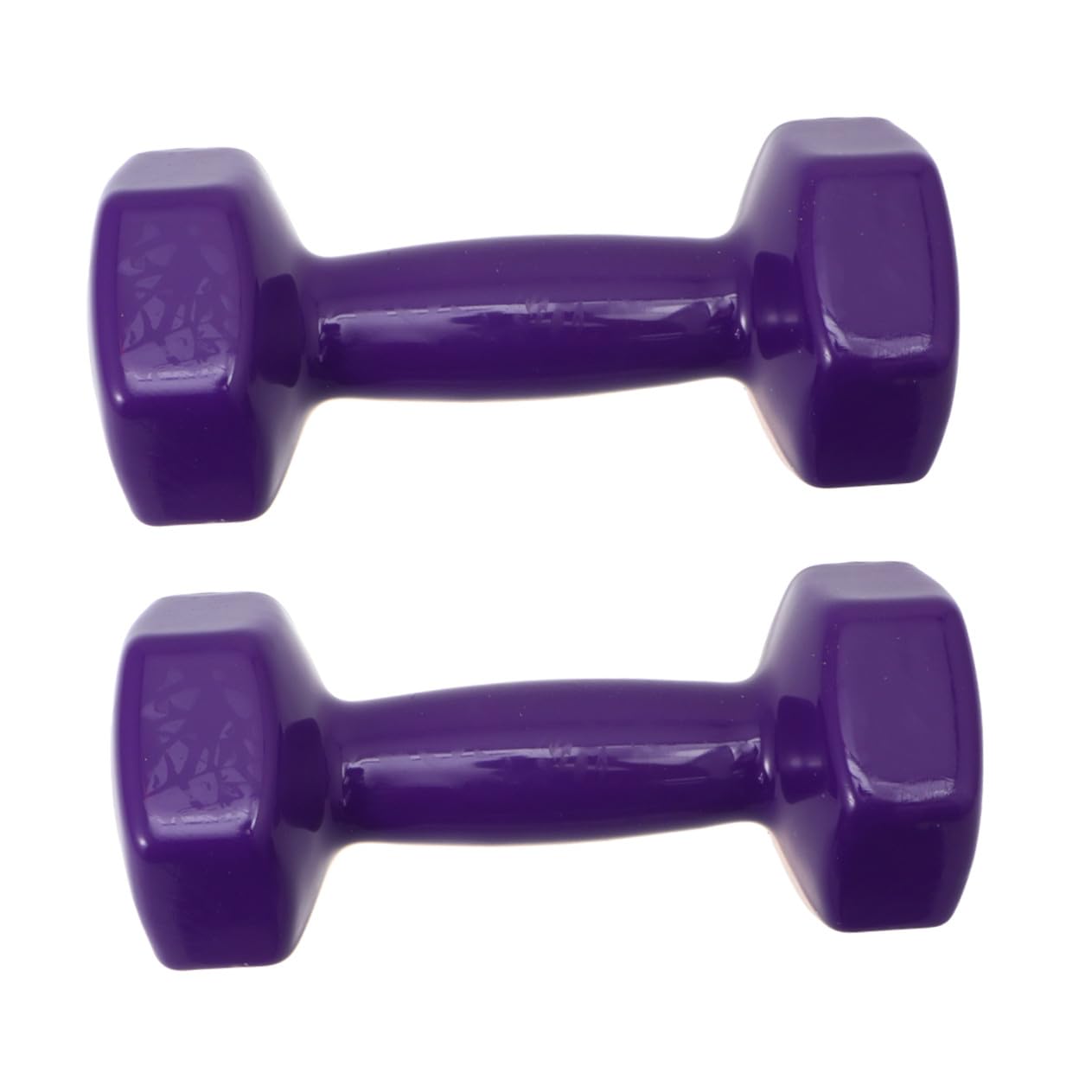 2PCS Plastic Dipping Cast Iron Dumbbells Non-slip Fitness Hand Weights for Men Women Color-coded Unisex Gym Equipment to