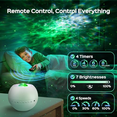 PIKOY 360 Modes+White Noise+Bluetooth Galaxy Projector Led Lights for Bedroom Valentines Gifts for Her Decorations Star Night Light Room Decor Birthday Gifts for Women Girls Gifts for Teen Boys Gifts