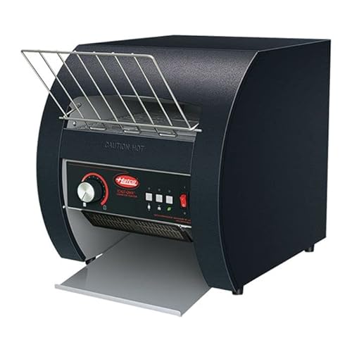Hatco TQ3-10 Toast Qwik Black One or Two Side Conveyor Toaster with 2