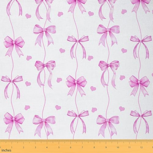 Tissu violet à nœuds Loussiesd 184x150cm pour créer des décos de chambre kawaii