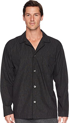 POLO RALPH LAUREN Men's Birdseye 100% Cotton Woven Sleepwear Top, R199, Soho Plaid, L