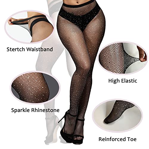 Image of Fishnet Stockings Lace Patterned Tights High Waist Pantyhose Fishnets for Women