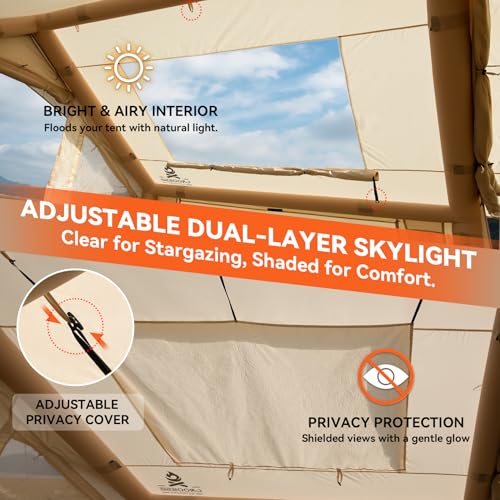 4P Inflatable Tent with Canopy