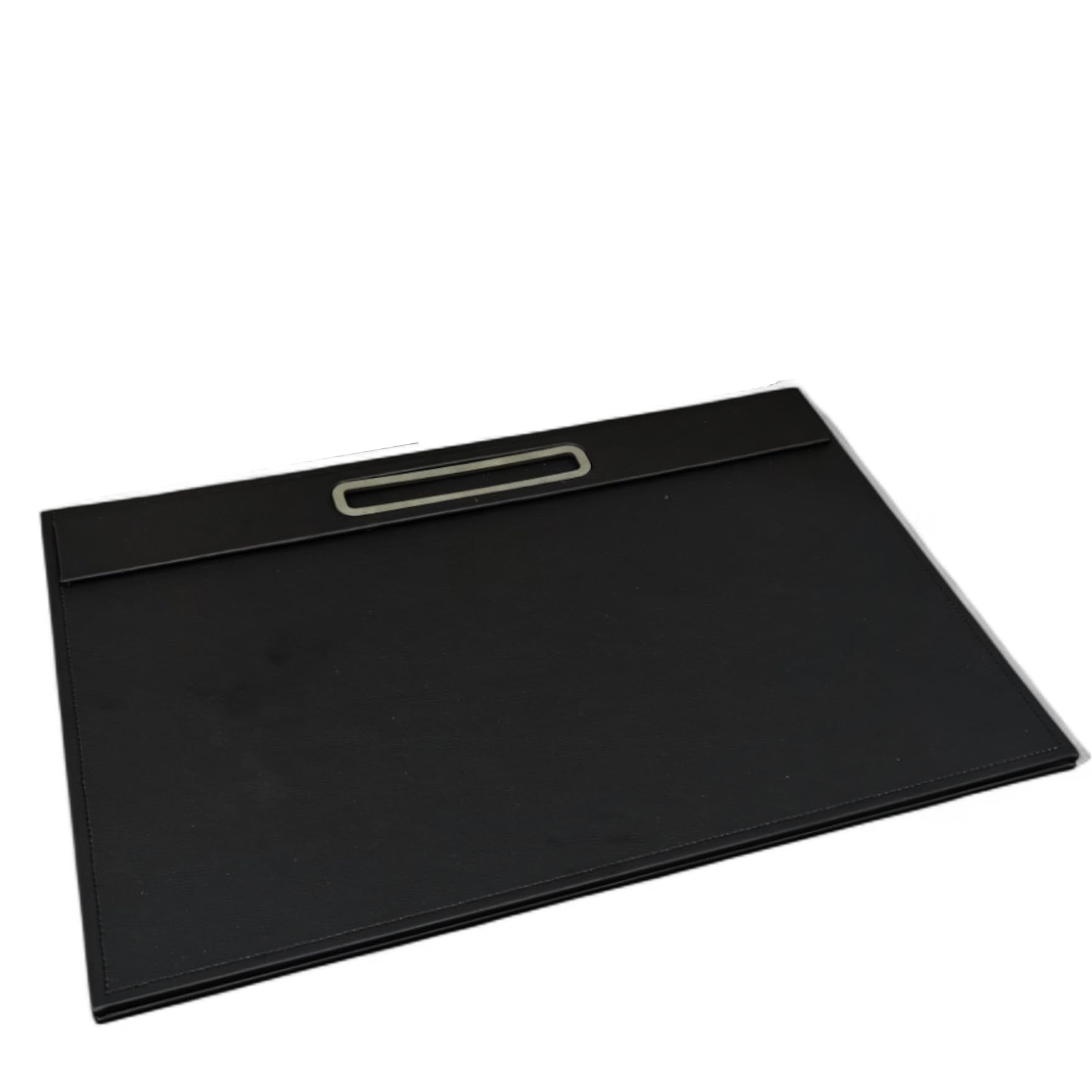 Juego de escritorio de piel sintética negra, 3 en 1, organizador a encastre con vaso porta bolígrafos, tarjetero, porta objetos, vade para oficina y casa (PU tórtola)