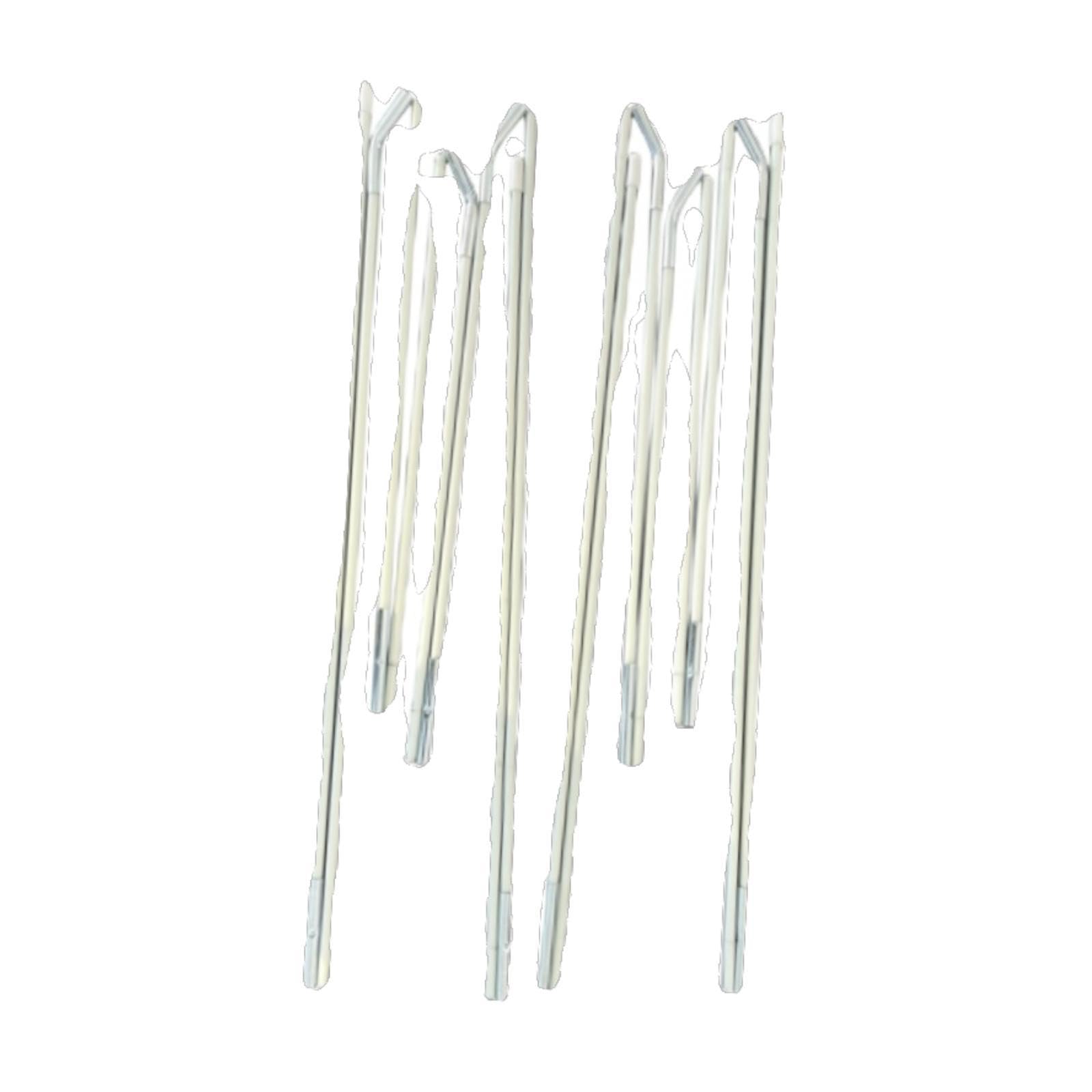 rockible Set di Tenda da Gioco per Bambini, Design a 4 sezioni, aste da 5,9 mm, robusti e Leggeri, in Fibra di Vetro Bianca, Ideali per Tende a, 2 Pezzi