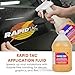 Rapid Tac Application Fluid 128 oz (1 Gallon) | Aids in Bubble-Free Application | Re-Positionable Formula | Bonds in as Little as 90 Seconds | Use for Vinyl Wraps, Decals, and Stickers